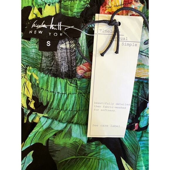 NICOLE MILLER New York Floral Wide Leg Pants Size Small - Picture 4 of 10